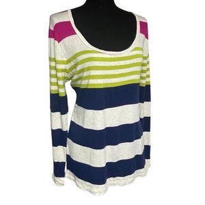 Old Navy Multicolor Striped Long Sleeve Tee